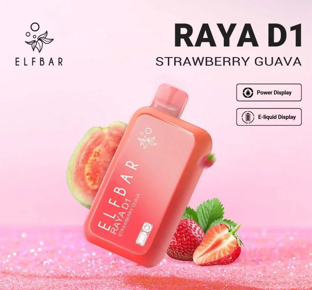 ELF BAR RAYA D1 – Strawberry Guava - Vape Shop Goa